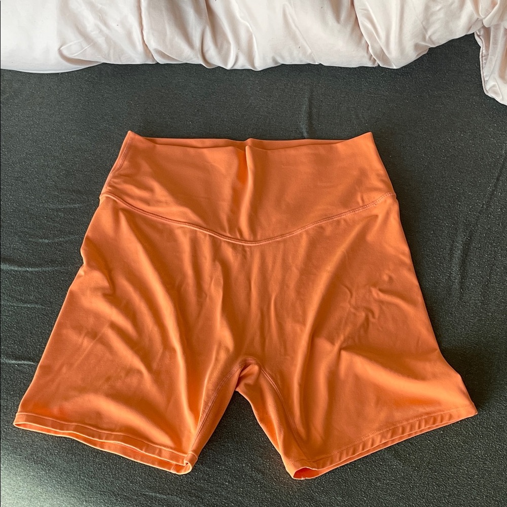 Women's Vibrant Orange Bike Shorts